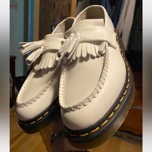 Dr. Martens White Loafers
